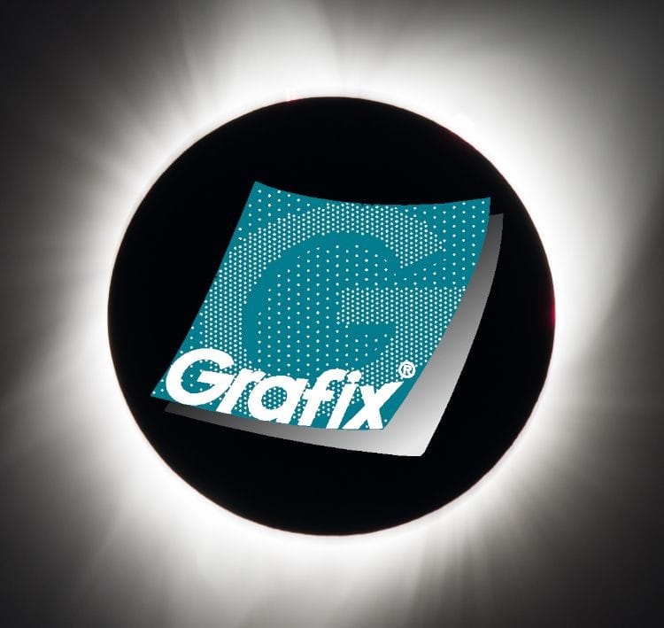 Grafix your company for innovative film and sheet based products like Safeshot smartphone solar eclipse viewer.